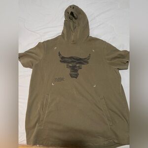 Under Armour -  Project Rock Olive Hoodie